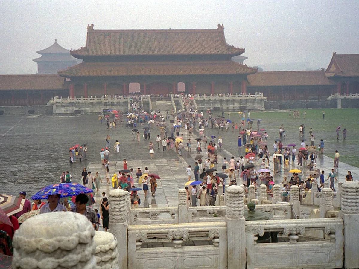 Traditional palace architecture inside Beijing's Forbidden City