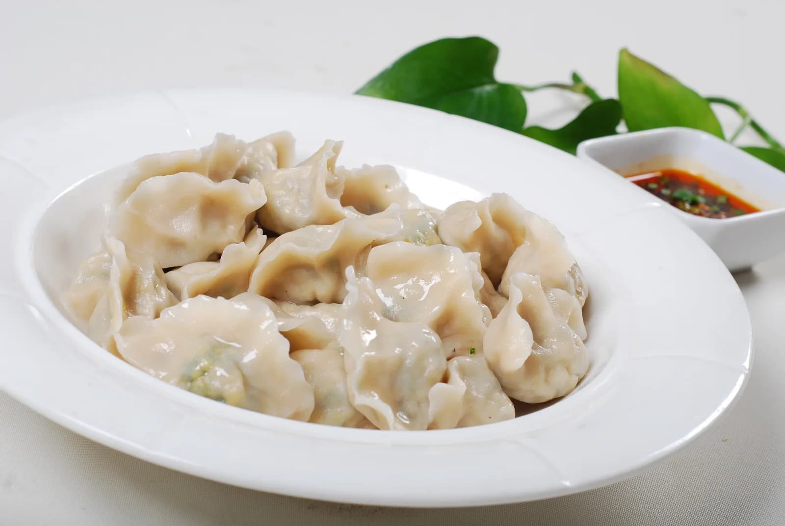 Chinese New Year dumplings prepared for a festival meal