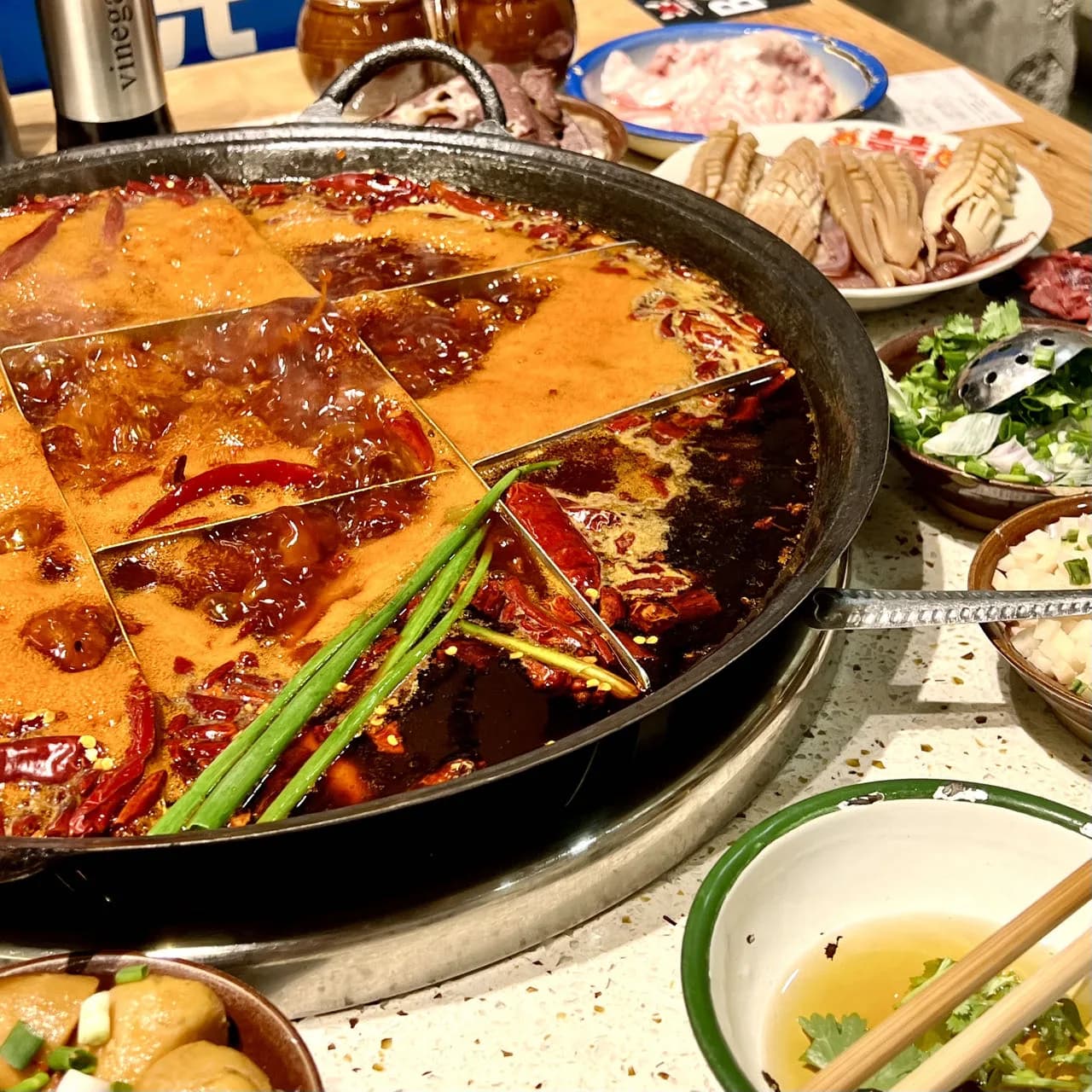 Red chili broth for Sichuan and Chongqing hot pot