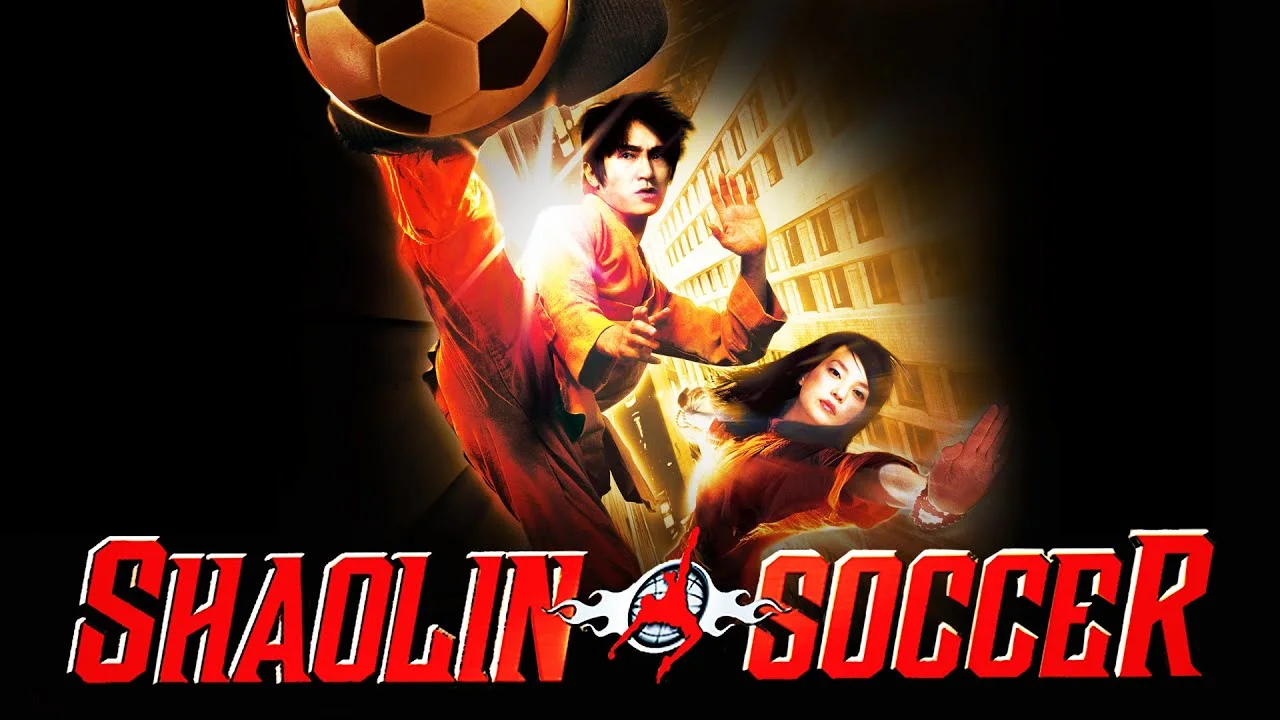 Stephen Chow as Sing in Miramax's official Shaolin Soccer trailer artwork