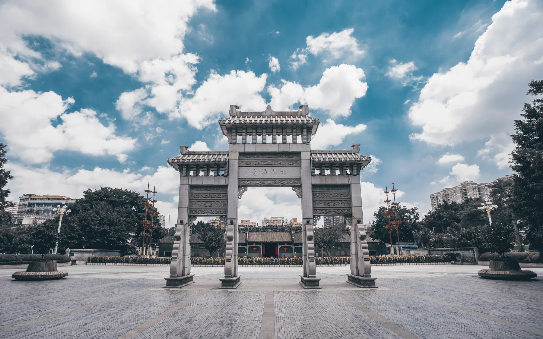 The Chen Clan Ancestral Hall gate showing a Lingnan answer to structure, threshold and regional craft