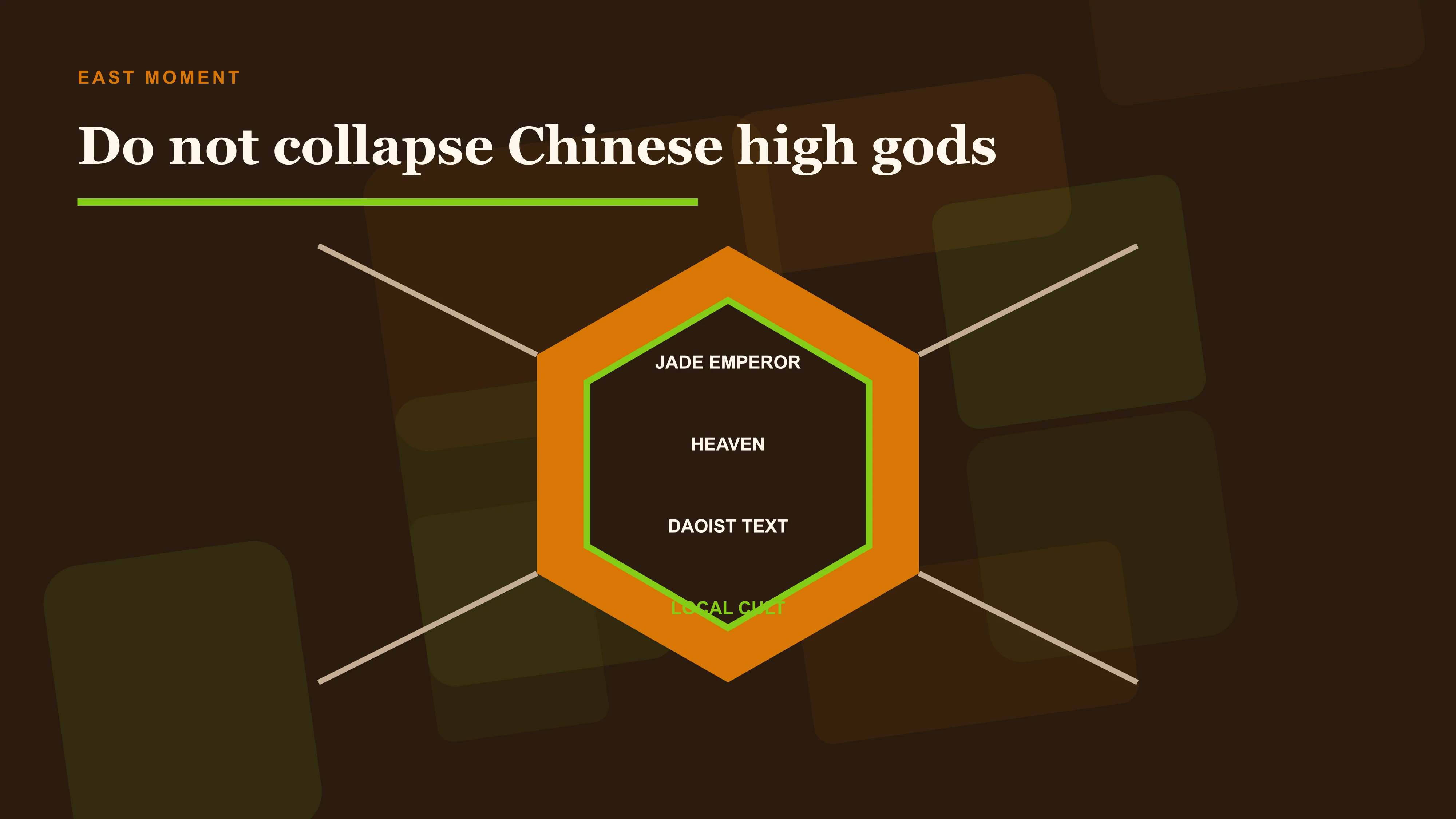 Jade Emperor, heaven, Daoist text and local cult as four identities that must not be collapsed