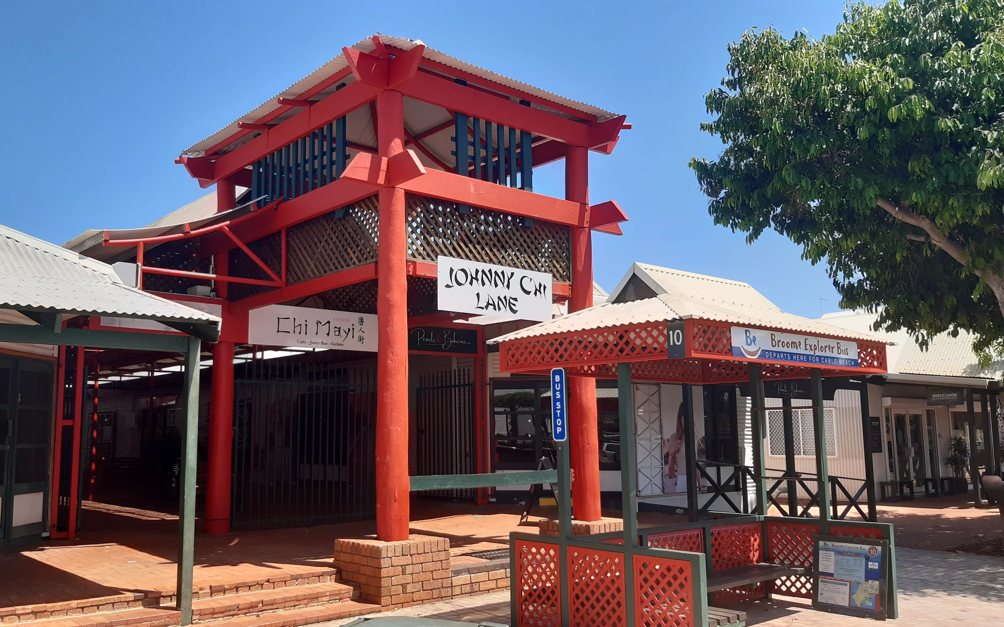 Johnny Chi Lane in Broome, Western Australia, where Chinese migration remains visible in a working town street