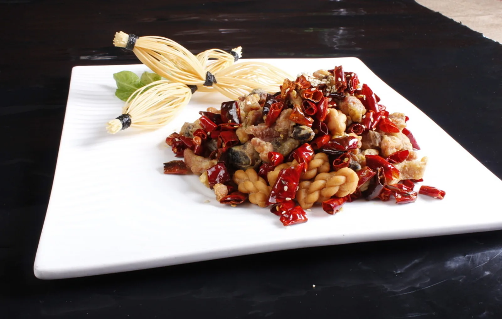 Crispy chili chicken representing Indo-Chinese food in South Asia