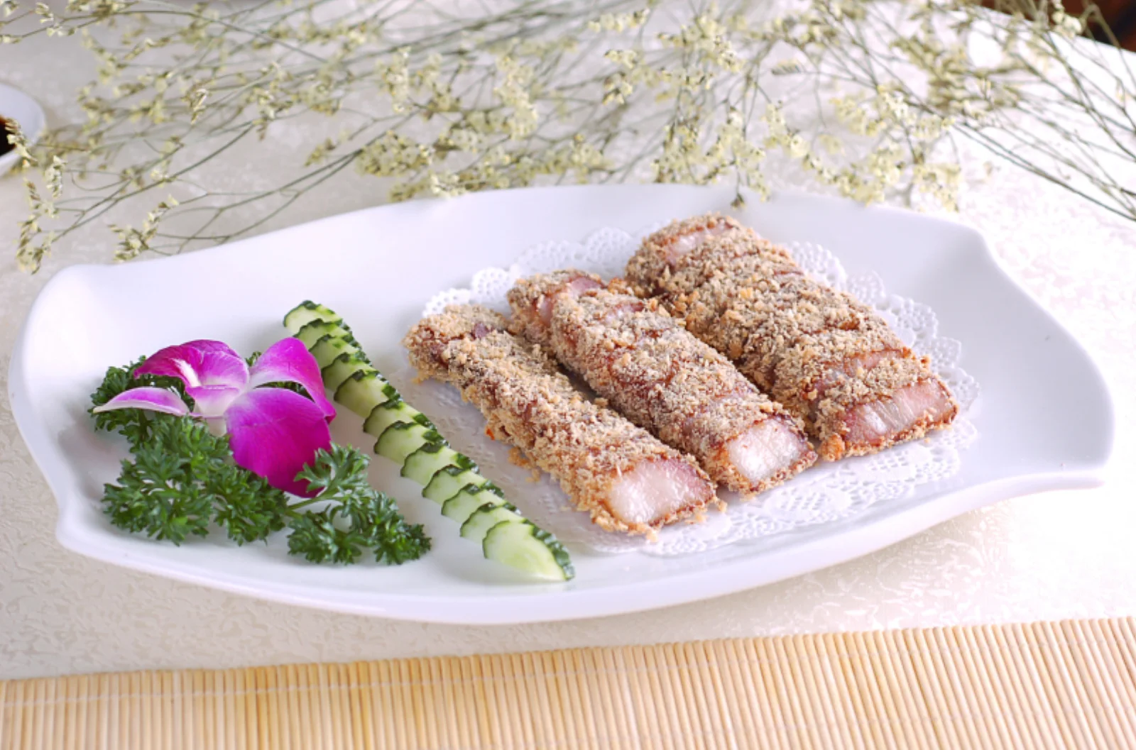 Hong Kong-style char siu with caramelized edges
