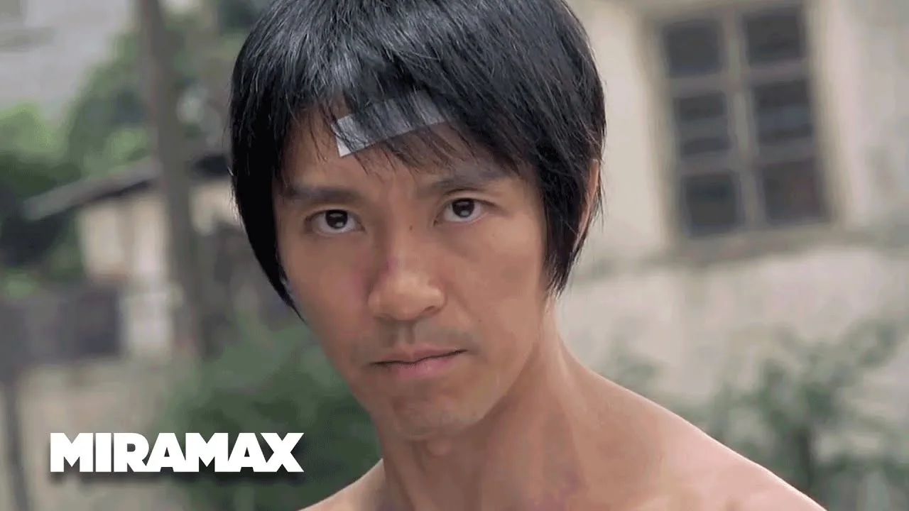 Sing and his Shaolin brothers assemble as a football team in Shaolin Soccer