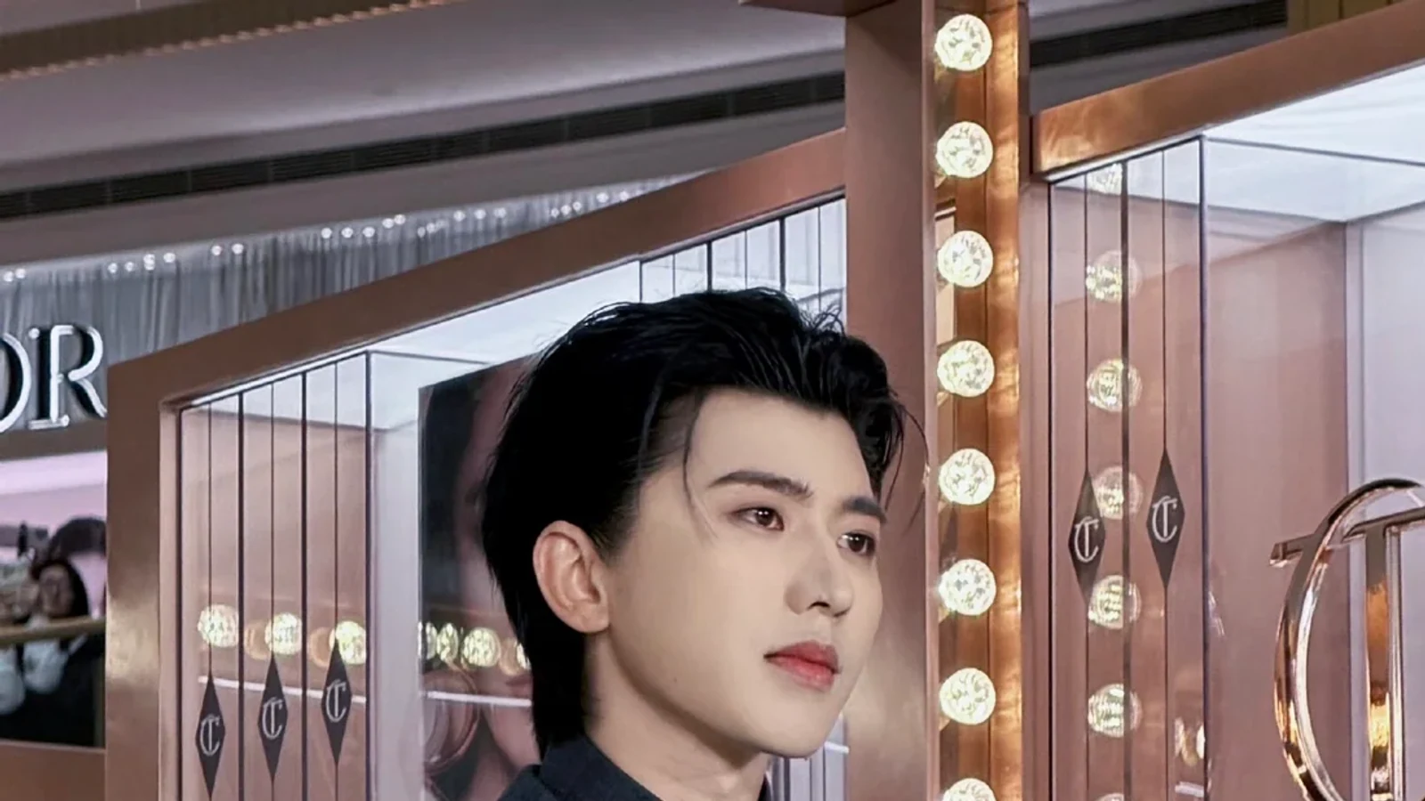 Cai Xukun at a Charlotte Tilbury event in Shanghai in 2026