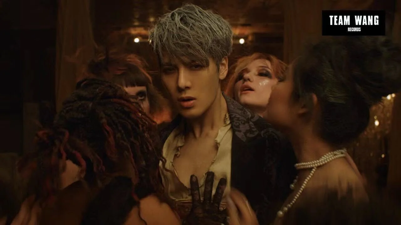 Jackson Wang at the center of the theatrical Blow official music video