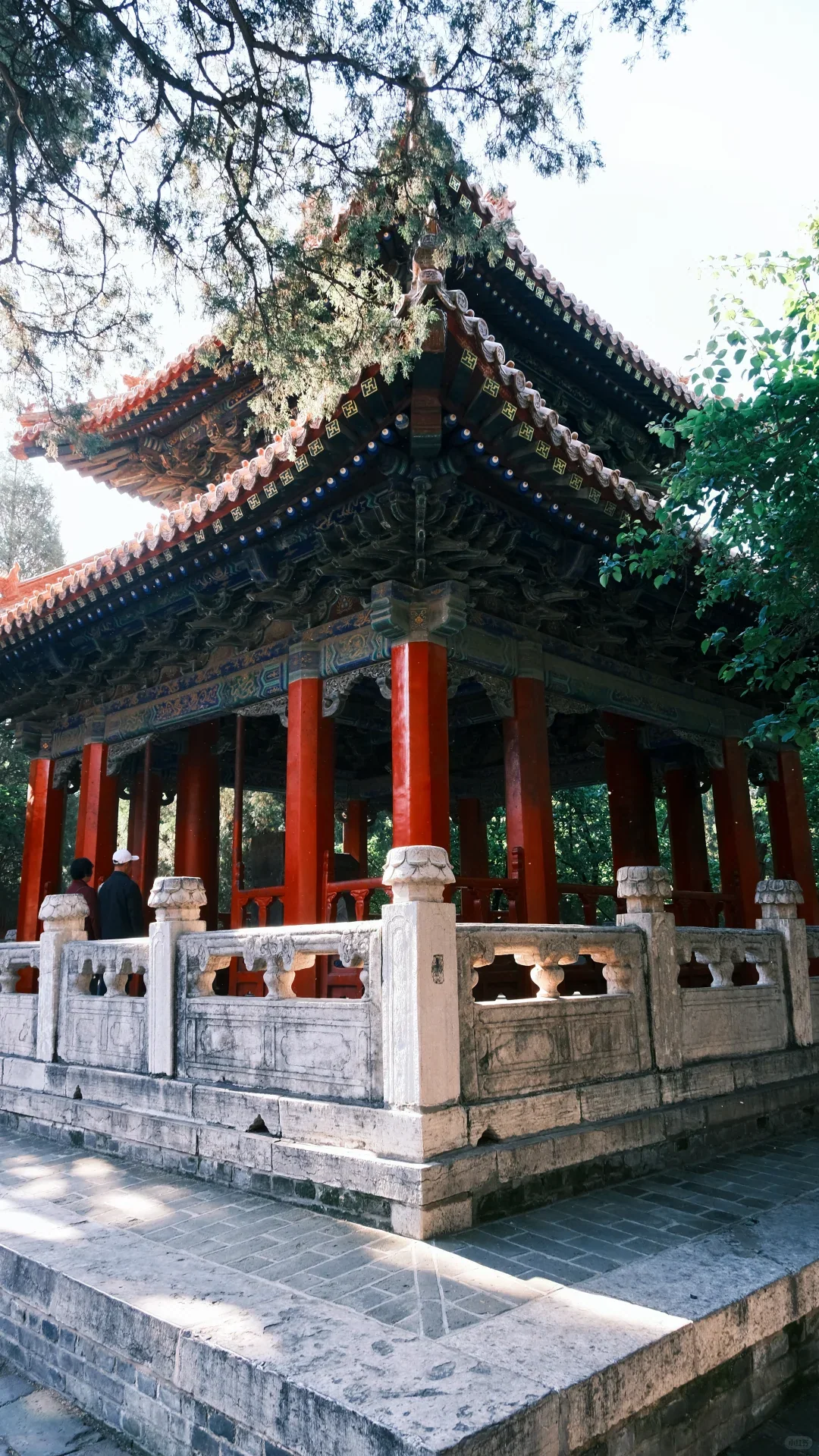 Xingtan pavilion inside the Confucius Temple complex at Qufu