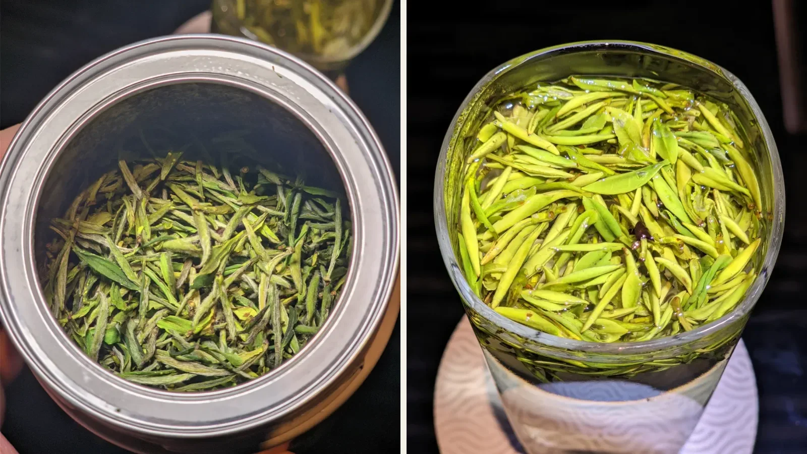 no-caption Dry and opened views from one authorized Huangshan Maofeng consumer record