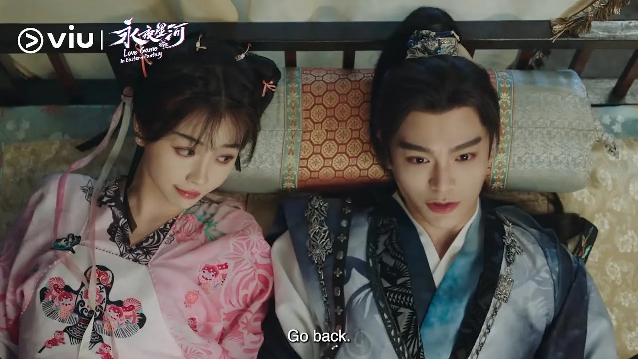 Ling Miaomiao and Mu Sheng in the official Love Game in Eastern Fantasy trailer