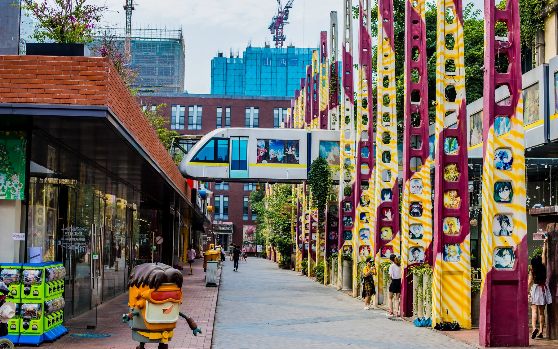 A former industrial site reused as a contemporary culture stop in eastern Chengdu