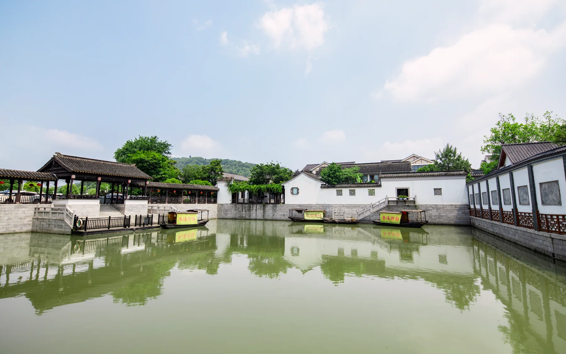 Mudu water town showing a wider canal settlement that should add a new question rather than repeat Suzhou's old city