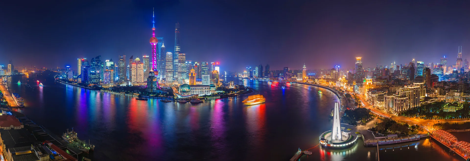 The Bund and Pudong skyline at night for travelers planning to travel to Shanghai